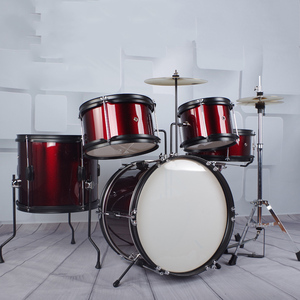 Juego de Batería Profesional Personalizado para Niños con 5 Tambores (Incluye Tambor de Percusión) y 2 Platillos - Ajustable, Ligero y Portátil - Product Image 6