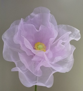 Nouvelles décorations pour photos de mariage, <span class=keywords><strong>fleurs</strong></span> artificielles <span class=keywords><strong>géantes</strong></span>, décoration personnalisée pour centre commercial, grandes <span class=keywords><strong>fleurs</strong></span> en organza - Product Image 4
