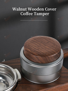 Manomissione Espresso 51mm 58mm compatibile con la molla per tutti i filtri di <span class=keywords><strong>caffè</strong></span> in legno di noce copertura <span class=keywords><strong>caffè</strong></span> Tamper - Product Image 6