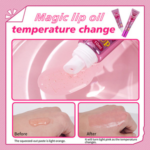 Lip Gloss Vegan Warna <span class=keywords><strong>Pink</strong></span> Berubah Sesuai PH, Lip <span class=keywords><strong>Oil</strong></span> Tinted Plumping, Pewarna Bibir, Pelembab, Lip <span class=keywords><strong>Oil</strong></span> Ajaib - Product Image 3