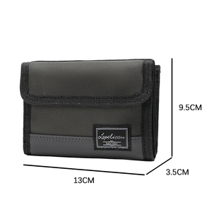 Cartera de Cuero Minimalista Estilo Vintage para Hombre, Tarjetero Corto, Cierre Abierto, Moda, para Permiso de Trabajo, Visa, Poliéster, Tamaño Carta - Product Image 6