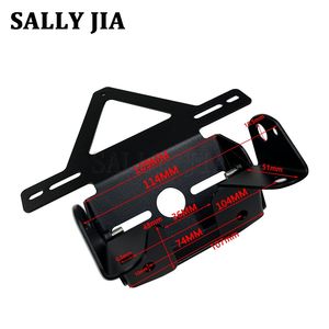 Support de plaque d'immatriculation court modifié en acier inoxydable avec éclairage LED, adapté aux <span class=keywords><strong>KTM</strong></span> <span class=keywords><strong>790ADV</strong></span> et 890ADV - Product Image 5