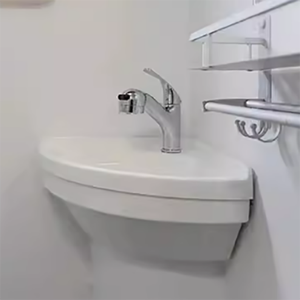 Lavabo de esquina de baño RV, lavabo de plástico de esquina de pared para <span class=keywords><strong>caravana</strong></span>, <span class=keywords><strong>accesorios</strong></span> de modificación de baño RV - Product Image 6