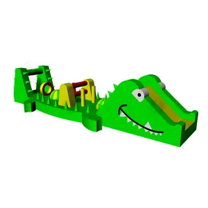 Ejia inflatable obstacle course with bouncer slide combo for park game