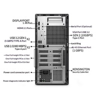 Nouvel ordinateur de bureau Dell QCT1250 Intel Core i7-14700 16 Go DDR5 512 Go SSD + 2 To HDD AMD RX550 8 Go pour le bureau, les entreprises et l'apprentissage