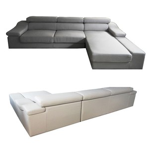 Sofá Modular Minimalista en Forma de L de Cuero Italiano para Sala de Estar/Apartamento/Condominio/Oficina/Hotel - Product Image 5