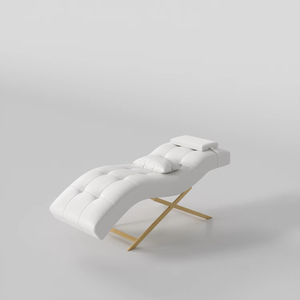 เตียงเสริมความงามโค้งรับสรีระ รุ่นใหม่ ขายดี หรูหรา หนังสังเคราะห์ พร้อมฟังก์ชั่นนวด ต่อขนตา สักคิ้ว ทำทรีทเมนท์หน้า - Product Image 4