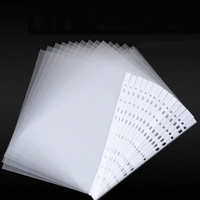 Porte-documents transparents imperméables DIN A4, 11 trous, pochettes de classement en PP ODM, pochettes pour brochures, protège-feuilles, organisation de classement