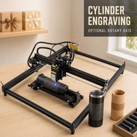 Graveur laser à diode CNC 40W 600x400mm 800x600mm avec refroidissement par air et contrôleur USB hors ligne pour bois et acrylique