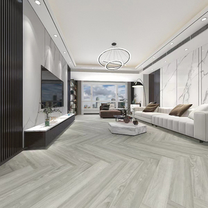 Noyau rigide en vinyle <span class=keywords><strong>de</strong></span> luxe imperméable à l'eau 4mm Click Lock Fishbone Wood Oak Herringbone Spc Flooring - Product Image 4
