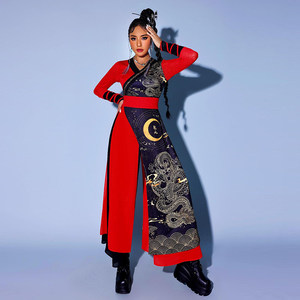 Conjunto <span class=keywords><strong>de</strong></span> <span class=keywords><strong>Disfraz</strong></span> <span class=keywords><strong>de</strong></span> Danza Jazz para Mujer, <span class=keywords><strong>de</strong></span> Seda/Algodón <span class=keywords><strong>Chino</strong></span>, para Actuaciones <span class=keywords><strong>de</strong></span> Percusión, Escenario, Reuniones Anuales, Ropa <span class=keywords><strong>de</strong></span> Calle y Club - Product Image 4