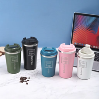 Mug Kopi Vakum Isolasi Stainless Steel Custom Modern Minimalis, Tahan Panas 6-12 Jam untuk Penggunaan di Mobil, Kantor, Hadiah