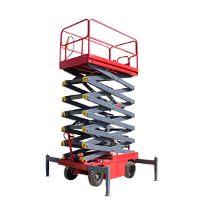 Plataforma elevadora de tijera eléctrica, plataforma de trabajo elevadora, estabilizadores aéreos móviles, mesa elevadora hidráulica de carga pesada - Product Image 1