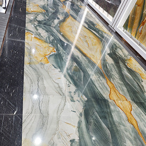 Nhà máy trực tiếp giá thấp sang trọng Onyx vatican vàng và màu xanh lá cây đá cẩm thạch tấm sang trọng đá cẩm thạch cho nơi cư trú trang trí - Product Image 2