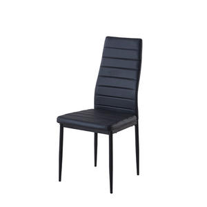 Chaises de salle à manger sans table, chaises de salle à manger ergonomiques, dossier en cuir synthétique, empilables, confortables pour la salle à manger, les salons - Product Image 1