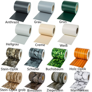 19cm * 35m Tira de PVC Valla de jardín Protección DE PRIVACIDAD <span class=keywords><strong>RAL</strong></span> <span class=keywords><strong>9011</strong></span> Tiras de valla suave de PVC - Product Image 4