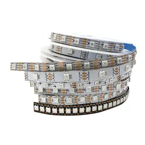 5v 12v מיעון rgb led רצועת 5050 ws2811 ws2812b ws2813 עמיד למים גמיש adressable led רצועת