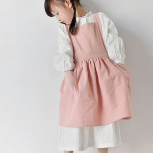 Linen Cotton Waterproof <b>Kitchen</b> <b>Apron</b> Adjustable Korean Printed Full Smock for Cafe Bakery Restaurant Artist Work Cooking - Product Image 3