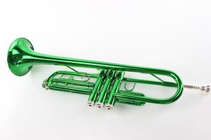 Vente directe <span class=keywords><strong>Trompette</strong></span> <span class=keywords><strong>verte</strong></span> Débutants apprenant les instruments à vent occidentaux Performance Couleur <span class=keywords><strong>Trompette</strong></span> - Product Image 2