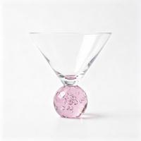 Verre à martini soufflé à la main Raymond violet clair, 9,6 oz, avec pied bulle, pour cocktails, idéal pour la maison, le bar ou un mariage