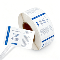 Etiqueta con Código QR, Etiqueta con Logotipo, Etiquetas de Papel Sintético para Decoración de Botellas de Belleza
