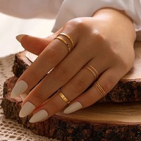 Lot de dix bagues fines pour femme, style simple et élégant, en alliage, marque Keiyue, pierre de naissance de juillet, pour usage quotidien, pour l'index et les phalanges