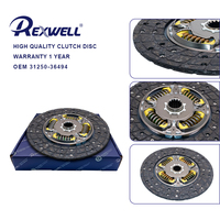 REXWELL 31250-36494 Disque d'embrayage 275 mm pour Toyota Land Cruiser Séries 80 et 100 HZJ80 4x4 Tout-Terrain, Pièce Auto
