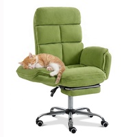 Chaise de bureau ergonomique multifonctionnelle avec accoudoirs pliables et repose-pieds pour un confort tout au long de la journée