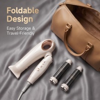 Sèche-cheveux et boucleur pliable 2-en-1 BLDC 110000 tr/min 1500W 4 vitesses, idéal pour les voyages, salons de coiffure, vente en gros, personnalisation OEM - Meilleures ventes