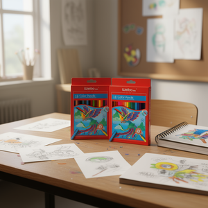 Weibo 18 Color Pencils Wood Colored Carbon 5.0mm Lead School Office Supplies - Product Image 2