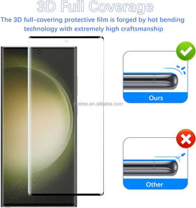 Nouveau protecteur de verre transparent d'empreintes digitales tout mobile en gros verre trempé incurvé dur pour <span class=keywords><strong>samsung</strong></span> S24 Plus S25 ultra - Product Image 5