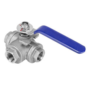 Support OEM Trois Voies SS 304/316 Acier Inoxydable Femelle Trois Vanne À Bille Filetée pour Eau Gaz Usine Vente En Gros T Type L Type - Product Image 6