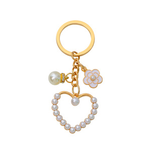 Magnifique Porte-clés Papillon Floral Émaillé, Design Cœur, Style Estival Doux, Pendentif pour Voiture et Sac, Cadeau <span class=keywords><strong>Femme</strong></span> - Product Image 5