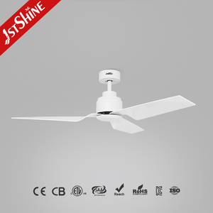 1stshine Ventilador de techo Oficina Blanco ABS Aspas Ahorro de energía 52 pulgadas Ventiladores de techo sin luces - Product Image 3