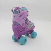Personnalisé 4 roues adulte Quad patinage à roulettes clignotant caractéristique niveau professionnel en plein air amusant PU semelle de roue chaussures pour femmes filles