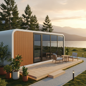 Casa Prefabricada Inteligente Tipo Apple Pod, Cabaña Prefabricada <span class=keywords><strong>para</strong></span> Negocios <span class=keywords><strong>de</strong></span> <span class=keywords><strong>Alquiler</strong></span> Airbnb y Estancias Turísticas <span class=keywords><strong>de</strong></span> Lujo - Product Image 2