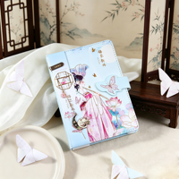 Carnet de notes de style chinois ancien, pages intérieures 3D, fermeture magnétique papillon, journal en papier, cadeau promotionnel