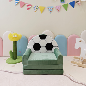 कारखाने कस्टम उच्च घनत्व स्पंज प्यारा सॉकर कपड़े आधुनिक तह कमरे के लिए आधुनिक तह कुर्सी सोफे - Product Image 4