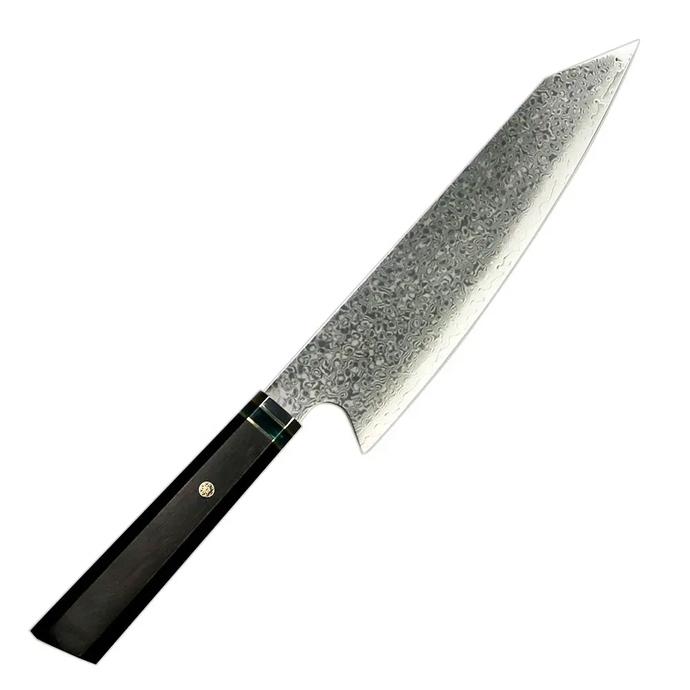 Di alta qualità oem personalizzata vg10 nucleo lama in acciaio di damasco kiritsuke fatto a mano gyuto del cuoco unico della lama Giapponese coltello