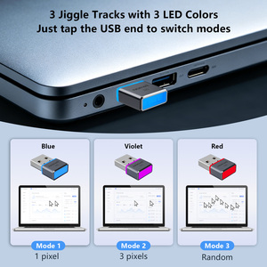 <span class=keywords><strong>Souris</strong></span> tactile avec fonction de déplacement (Jiggler) à 3 modes, voyant LED d'état, mémoire intelligente, USB, sans logiciel requis - Product Image 3