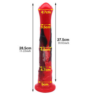 YOCY 212 Jouets pour adultes Animal Dong 11 pouces Silicone liquide coloré <span class=keywords><strong>Art</strong></span> Craft Sex Toy Long Big Horse Dildo pour femmes - Product Image 2