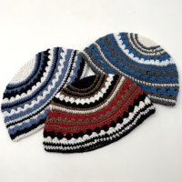 Kipá Grande Hecha a Mano de 24 cm, 100% Algodón, Gorro de Oración Judío, Gorro de Ganchillo Tejido, Yarmulka Étnica, Gorro Kufi para Hombre y Niño