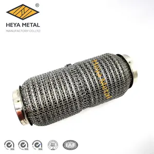 wholesale OEM Auto exhaust flex pipe with stainless soft wire mesh Interlock stainless steel with Car Flex pipes