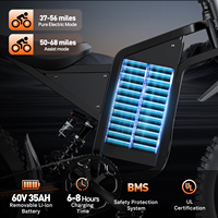 Bicicleta Eléctrica Todoterreno Bopzin Q8, Bicicleta de Montaña Eléctrica Stealth Bomber con Alarma Antirrobo, Bicicleta Eléctrica para Adultos