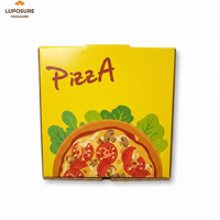 Boîte à pizza personnalisée en kraft robuste et biodégradable avec logo imprimé en gros, pour la restauration, fabricant de boîtes à pizza