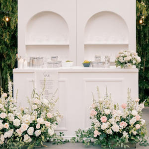 مخصص PVC معدن شريط الكوكتيل محطة مشروبات متنقلة لحفلات الزفاف وحفلات الاستقبال - Product Image 1