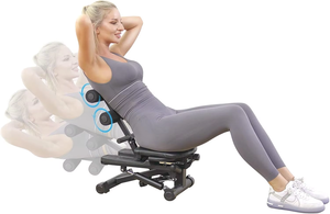 Steppeur sportif Wellshow pour l'exercice avec bandes de résistance, steppeur rotatif, machine à crunch abdominal pour l'entraînement en salle de sport - Product Image 4