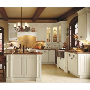 Muebles de Cocina Nuevos de Fábrica, Diseño Modular, Gabinete de Cocina Blanco Estilo Shaker, Moderno Armario de Cocina Lacado con Isla - Product Image 4