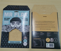 Boîte en carton en papier kraft recyclable écologique imprimé personnalisé Aliments surgelés Pizza Saumon fumé Poisson Manchon d'emballage