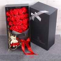 Hadiah Terbaik 23pcs Buket Bunga Mawar Sabun Tahan Lama untuk Hari Valentine, Hari Ibu & Natal